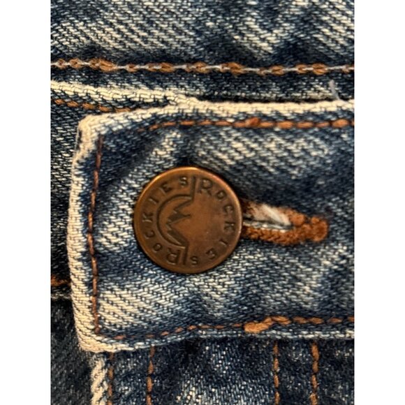 Vintage Rockies High-Waisted Blue Denim Jeans Made In USA Womens Straight Leg - Picture 3 of 9